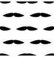 seamless background mustache on white background vector image