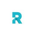 letter r logo icon design template elements vector image