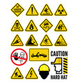 warning signs vector image vector image