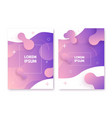 fluid style poster dynamic shapes composition vector image vector image