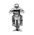 motocross racing vector image vector image