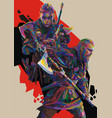 viking warrior vector image vector image