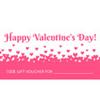 hearts border vector image