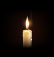 realistic candle vector image