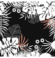 summer seamless tropical pattern with monstera vector image