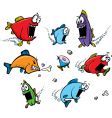 cartoon fish vector image vector image