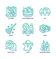 halloween icons set vector image