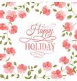 pink flowers vector image