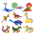 prehistoric cute dinosaurus vector image