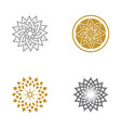 beauty flower icon vector image
