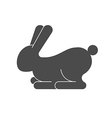 bunny silhouette vector image vector image