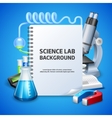 Science lab background Royalty Free Vector Image