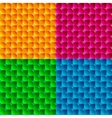 set of seamless colored backgrounds vector image vector image