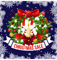christmas and new year holiday sale offer banner vector image