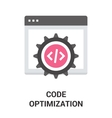 code optimization icon vector image vector image