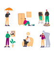 teens mental problems teenagers in unhappy vector image