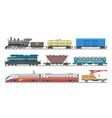train railway transport locomotive or wagon vector image vector image