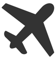 airplane flat icon vector image