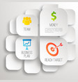 business infographic web design concept vector image vector image