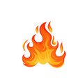 hot flaming element vector image