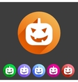 halloween pumpkin icon vector image vector image