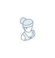 healthy young woman sport avatar isometric icon vector image vector image