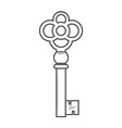 key isolated on white background vector image