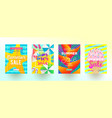 set of summer sale promotion banners vector image vector image