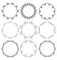 collection of hand drawn ornamental circle frames vector image vector image