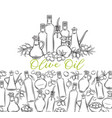 sketch olive oil vector image