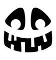 funny skeleton face spooky holiday mask template vector image