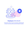 employee month concept best performance vector image