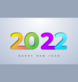 happy new year greetings card background vector image