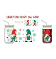 printable full wrap for libby class can a pattern vector image vector image