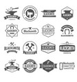 set of logotypes elements labels badges vector image