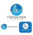 heartbeat logo and symbol template design element vector image