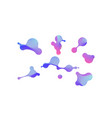 template of fluid organic shapes abstract liquid vector image