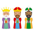three kings of orient vector image