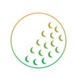 golf ball sport equipment play icon vector image