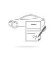 signing contract vector image