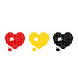 heart puzzle jigsaw with broken piece for game vector image vector image