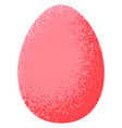 easter egg icon textured trendy spring holiday vector image