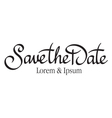 save the date hand lettering vector image vector image