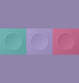 abstract 3d circle frame vector image vector image