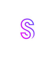 letter s logo icon design template elements vector image vector image