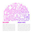 sex line template vector image vector image
