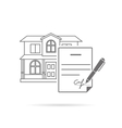 signing contract vector image
