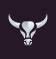 bison logo vector image