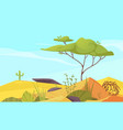 ecosystem types cartoon vector image