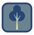 tree icon vector image vector image